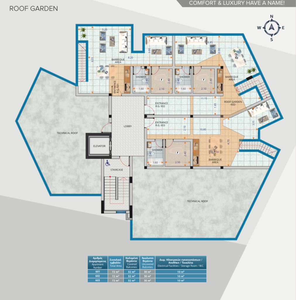 Квартира с 2 спальнями в Ларнака, Кипр № 23311