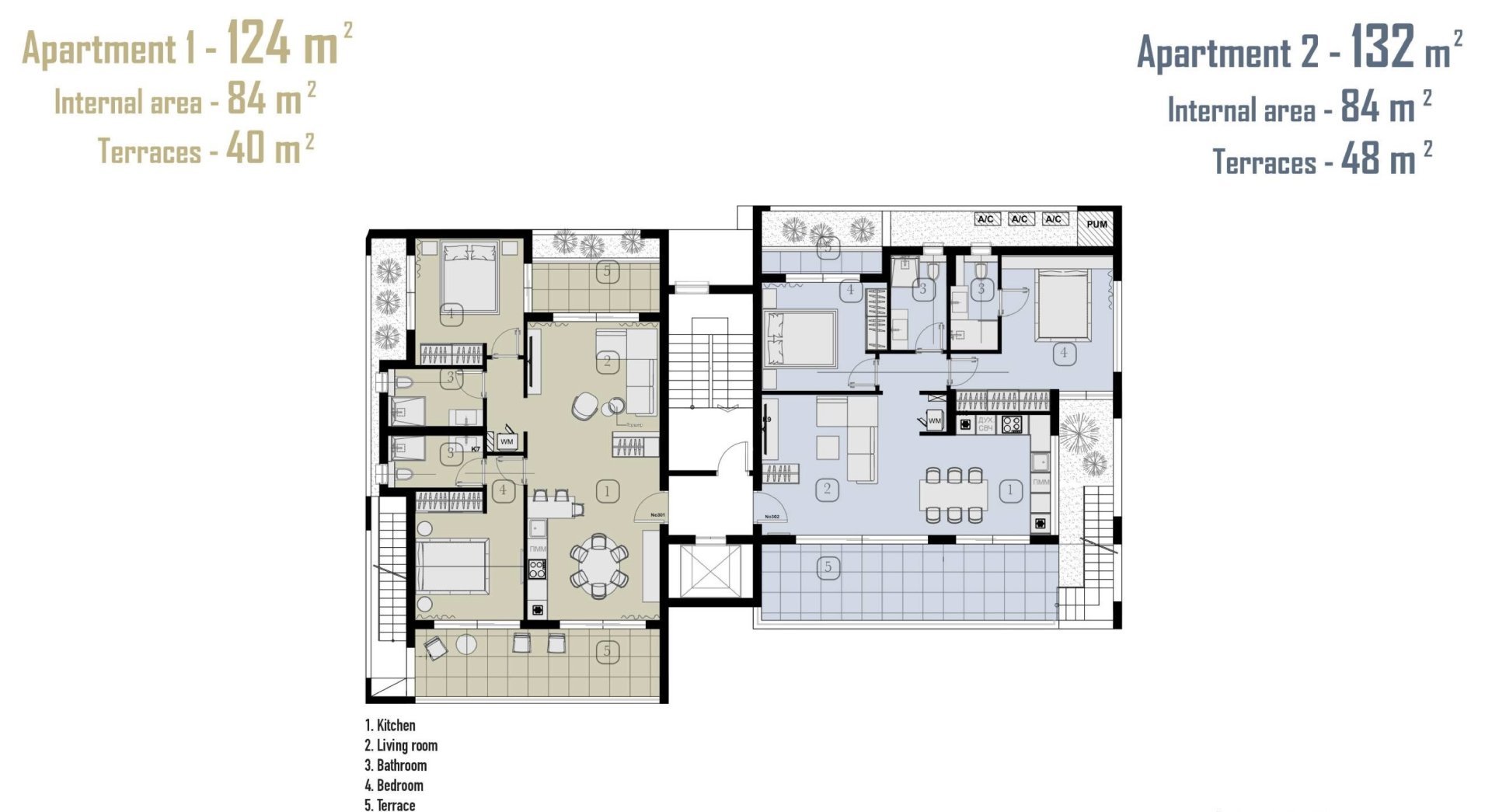 2 bedrooms Apartment in Kato Paphos, Paphos, Cyprus No. 56340