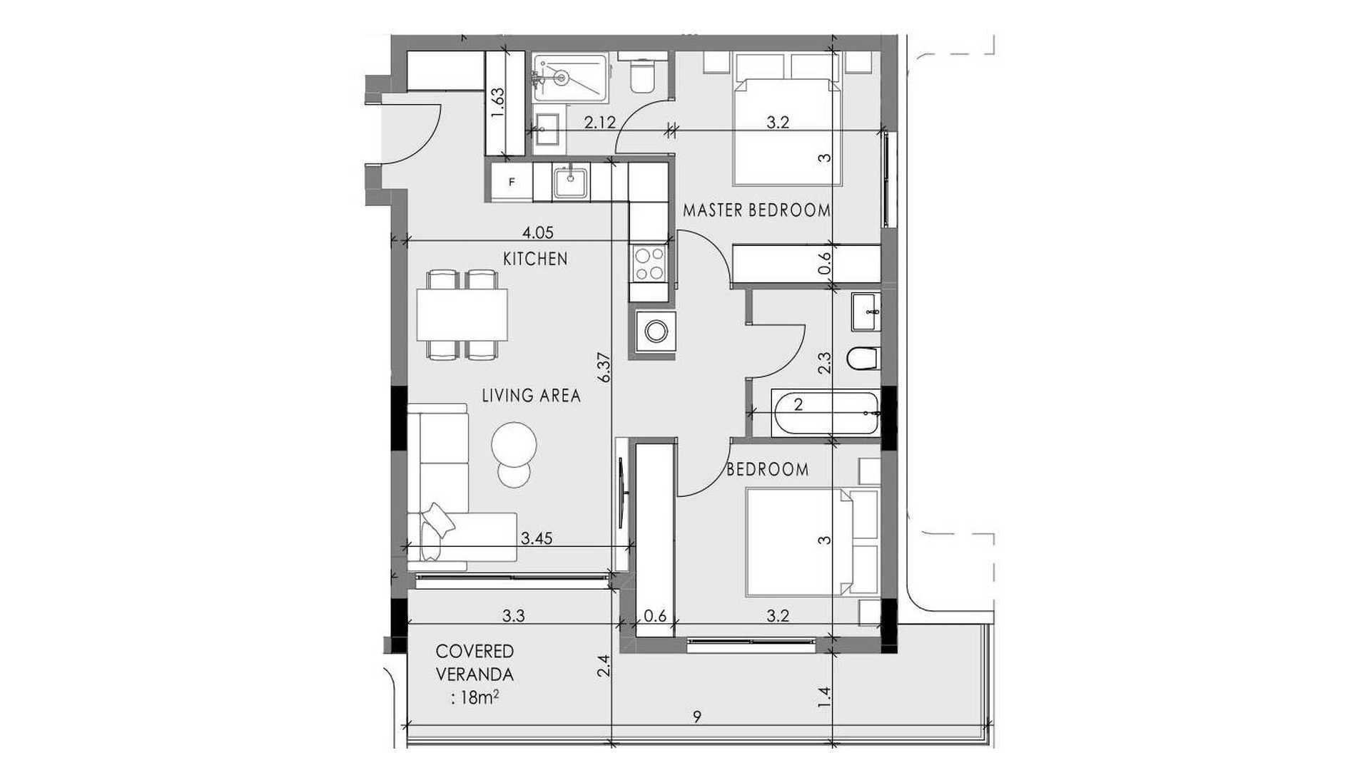2 bedrooms Apartment in QUARTER FIVE Germasogeia, Limassol, Cyprus No. 57863