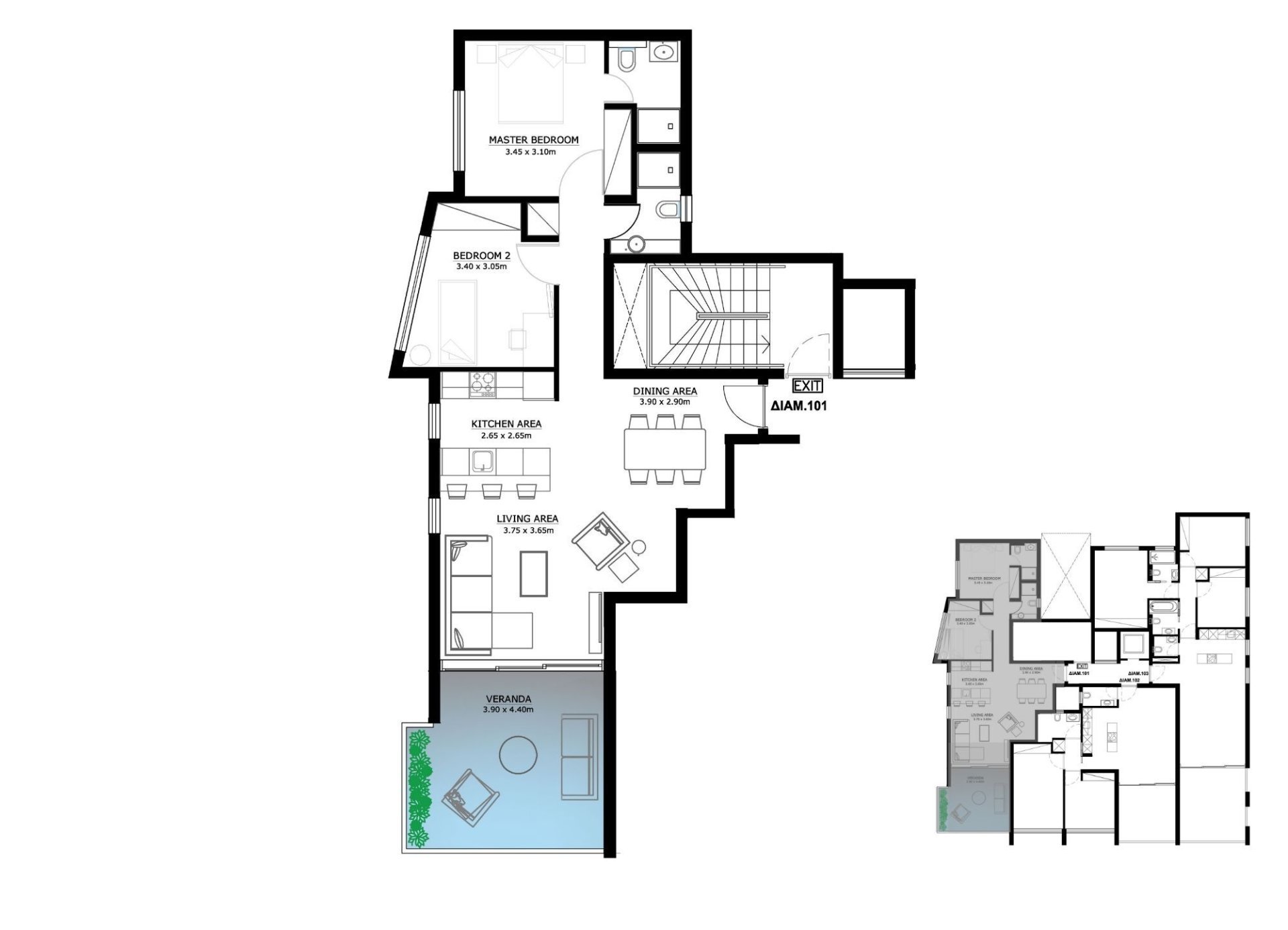 2 dormitorios Apartamento en Aglandjia, Nicosia, Chipre No. 23417