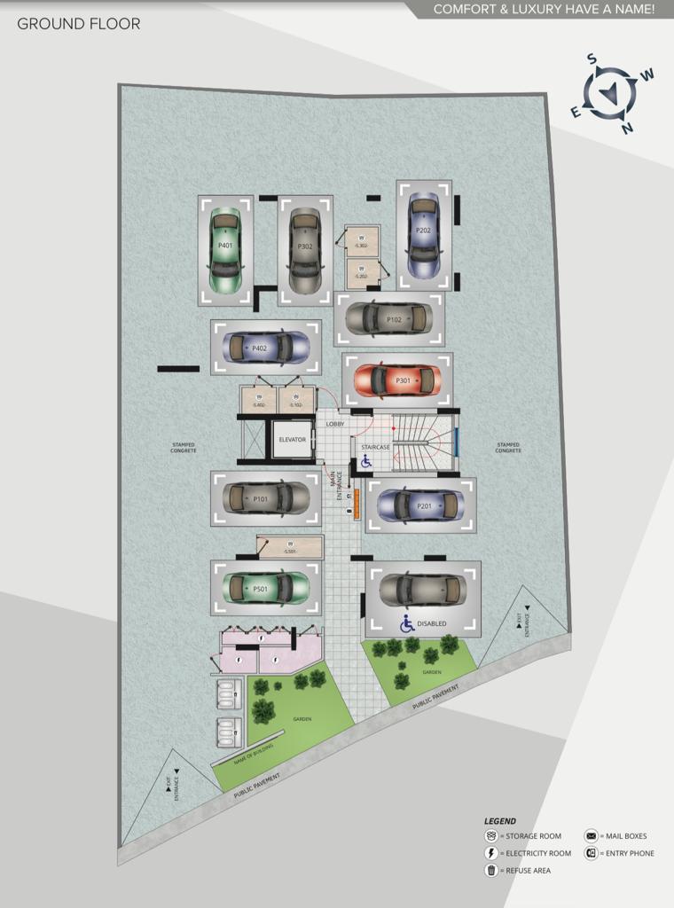 Квартира с 2 спальнями в Ларнака, Кипр № 23322