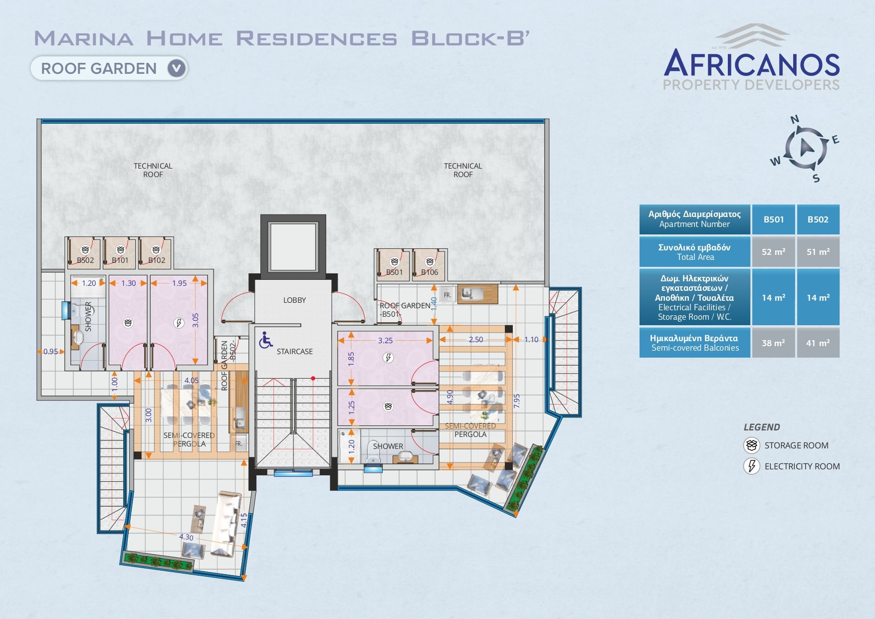 2 bedrooms Apartment in Larnaca, Larnaka, Cyprus No. 23351