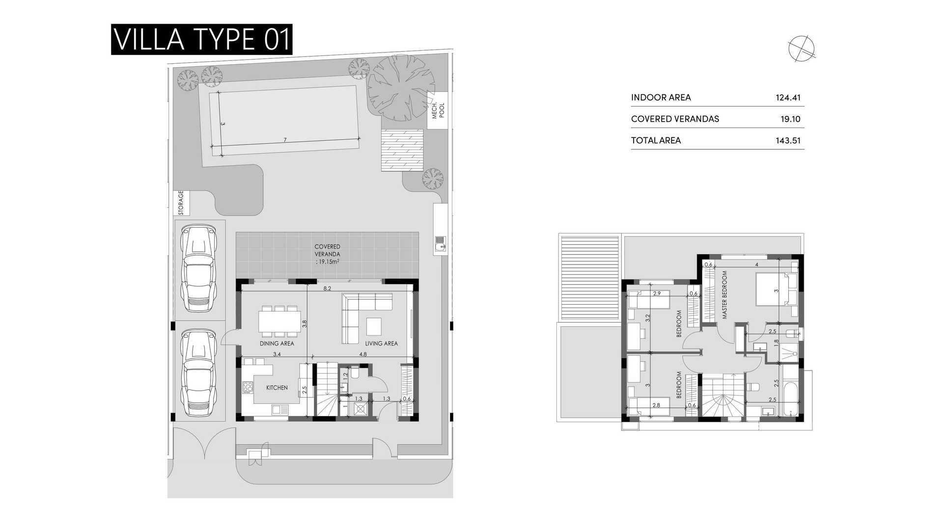 3 dormitorios Villa en VENTI VILLAS Germasogeia, Limassol, Chipre No. 57869