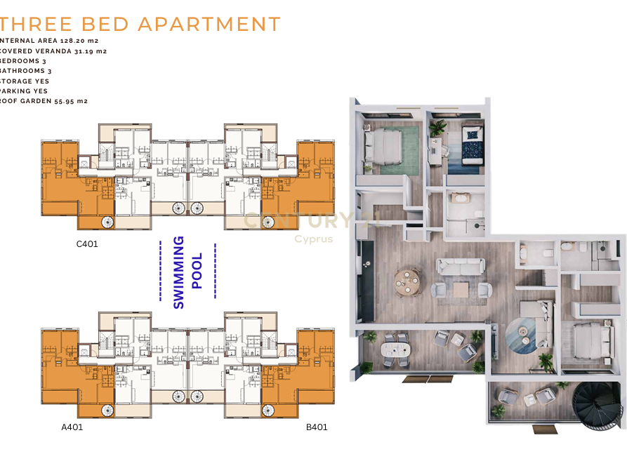 2 bedrooms Apartment in Zakaki, Limassol, Cyprus No. 54232