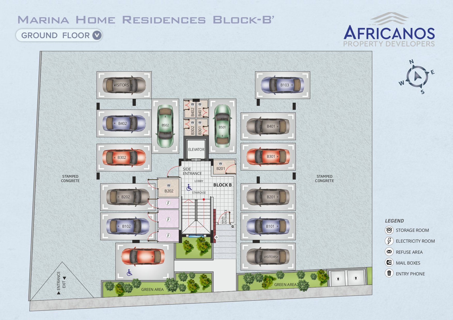 2 dormitorios Apartamento en Larnaca, Larnaka, Chipre No. 23350