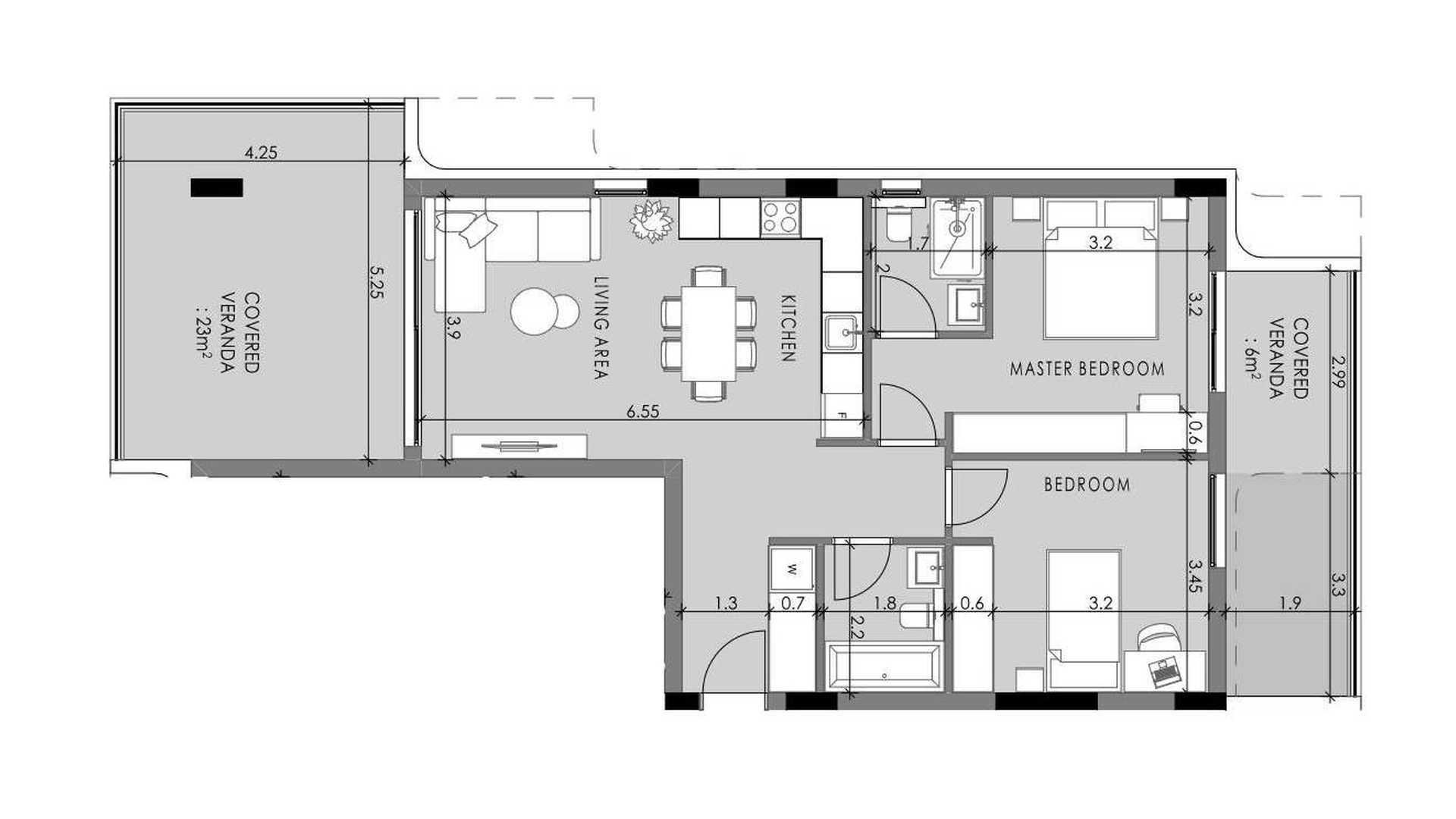 2 bedrooms Apartment in QUARTER FIVE Germasogeia, Limassol, Cyprus No. 57857