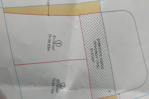 Земельный участок 781м2 в Паралимни, Аммохостос, Кипр № 40450