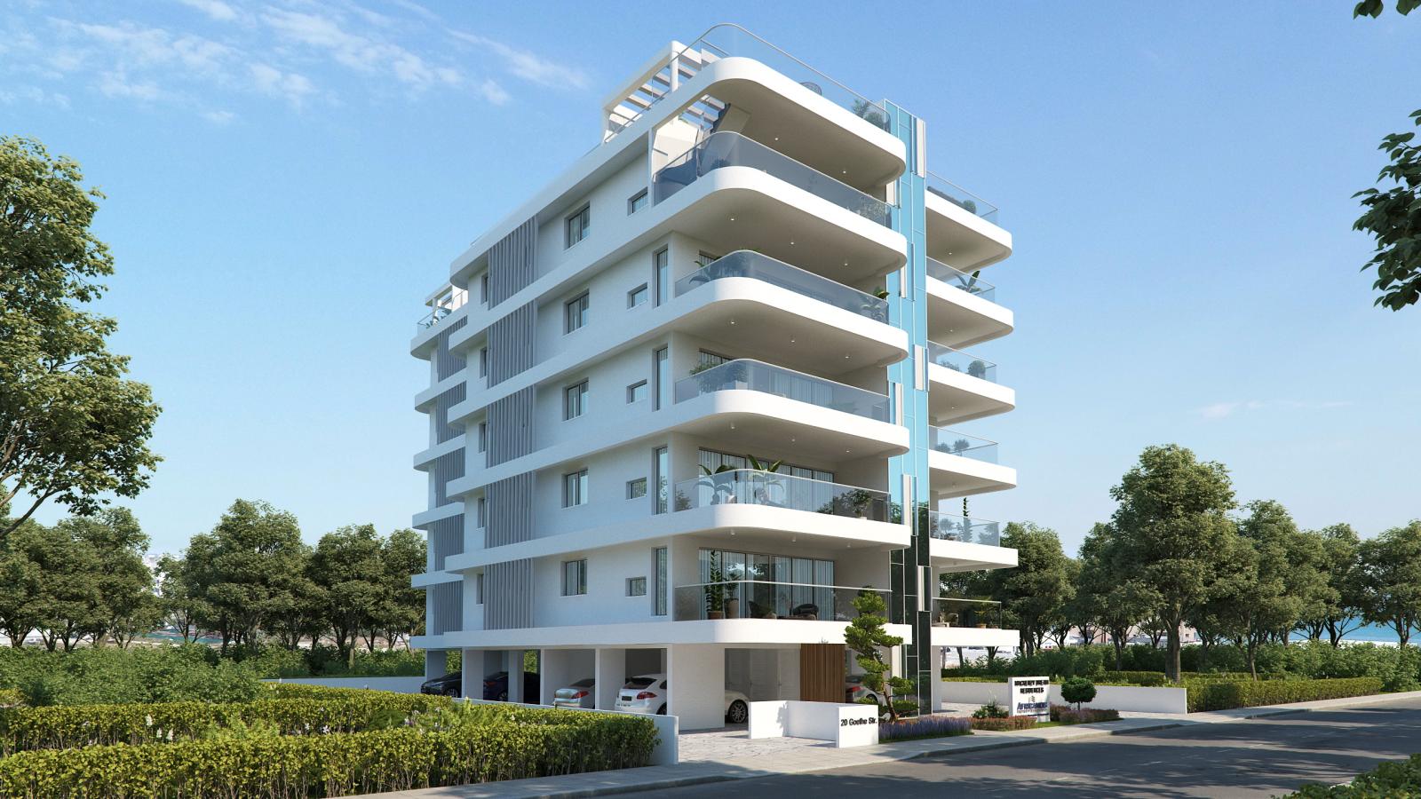 Квартира с 2 спальнями в Ларнака, Кипр № 23301