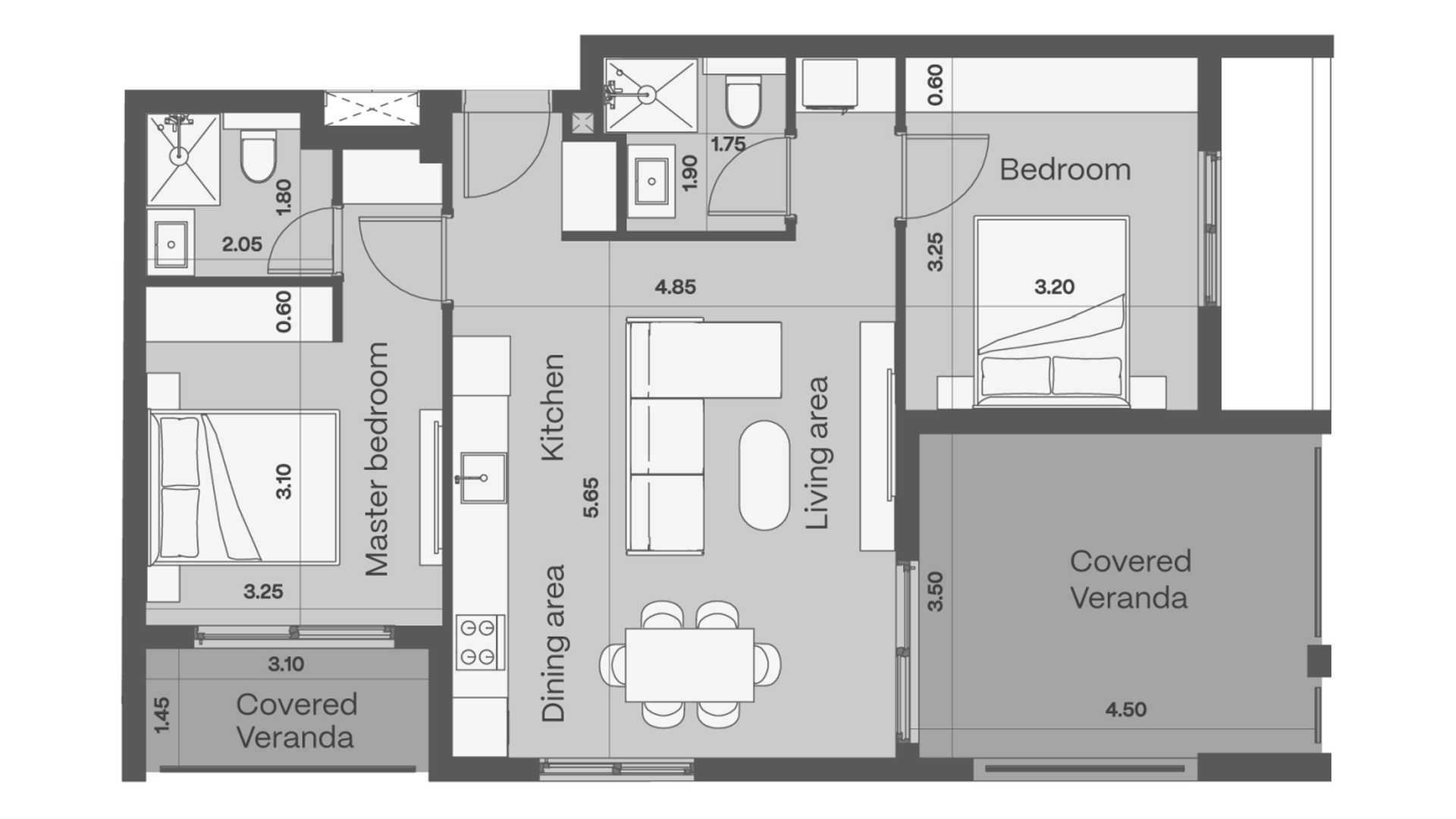 2 bedrooms Apartment in CIVIS ONE Limassol, Cyprus No. 57852