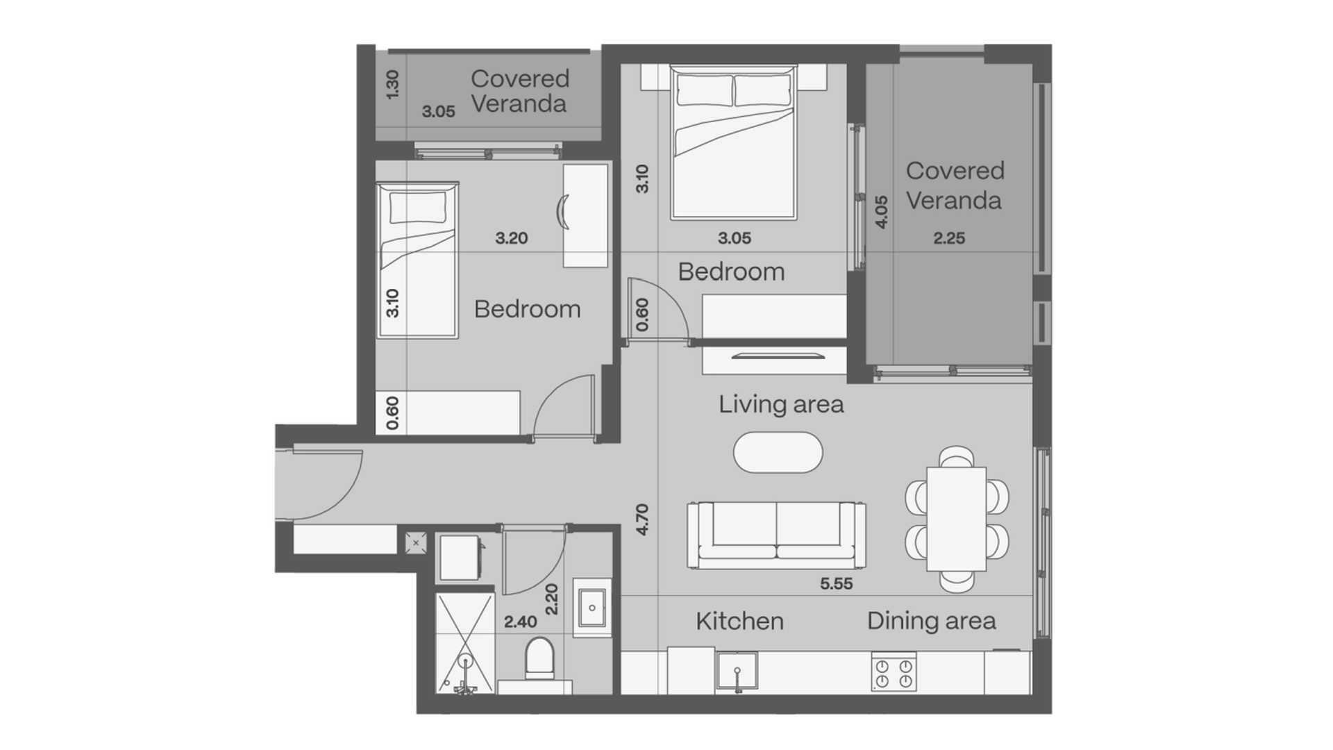 2 bedrooms Apartment in CIVIS ONE Limassol, Cyprus No. 57848