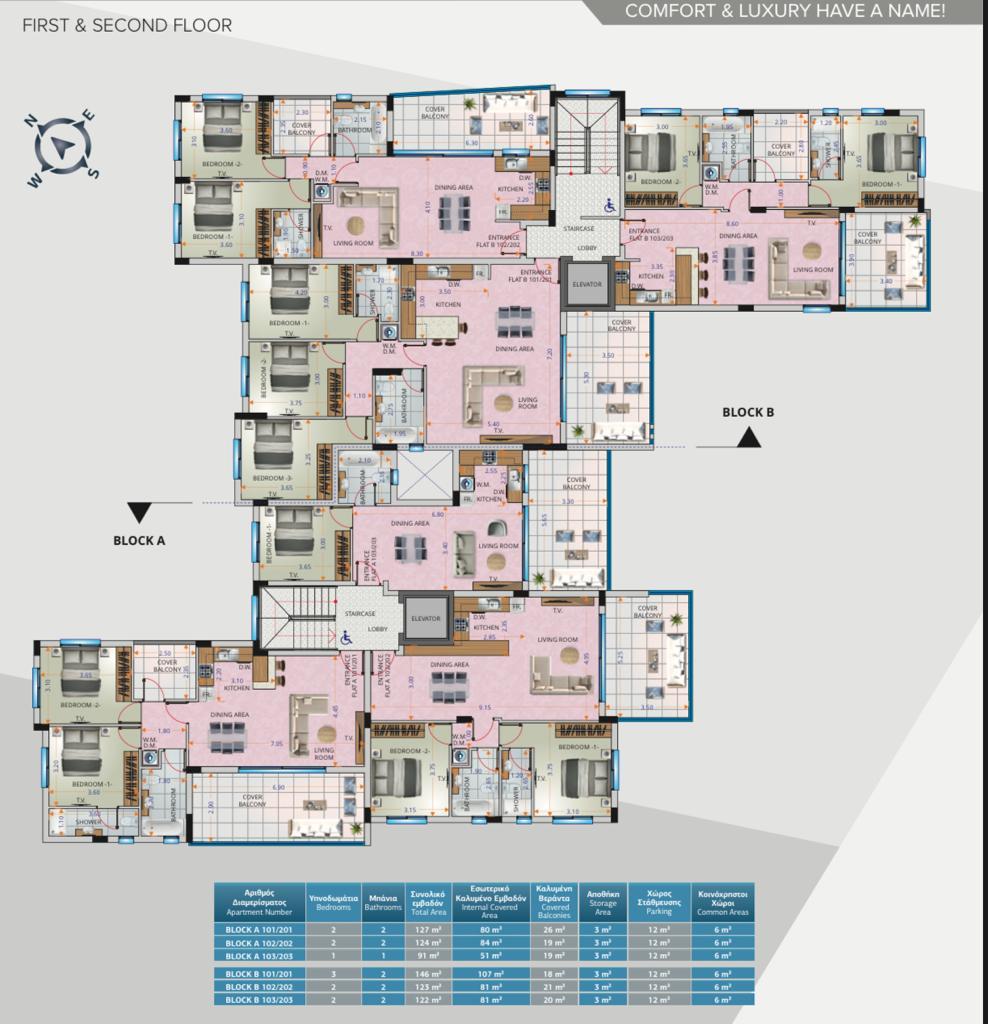 2 dormitorios Apartamento en Larnaca, Larnaka, Chipre No. 23324