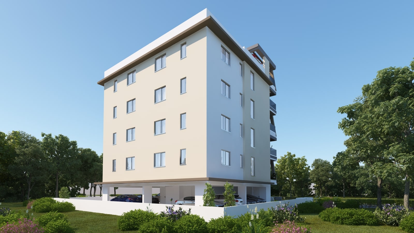 Квартира с 2 спальнями в Никосия, Кипр № 23369