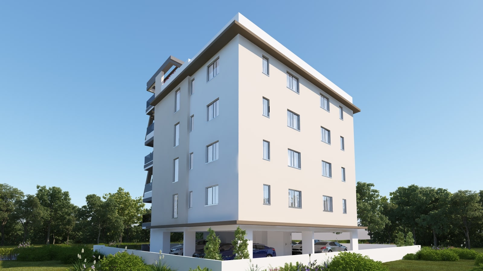 Квартира с 2 спальнями в Никосия, Кипр № 23369