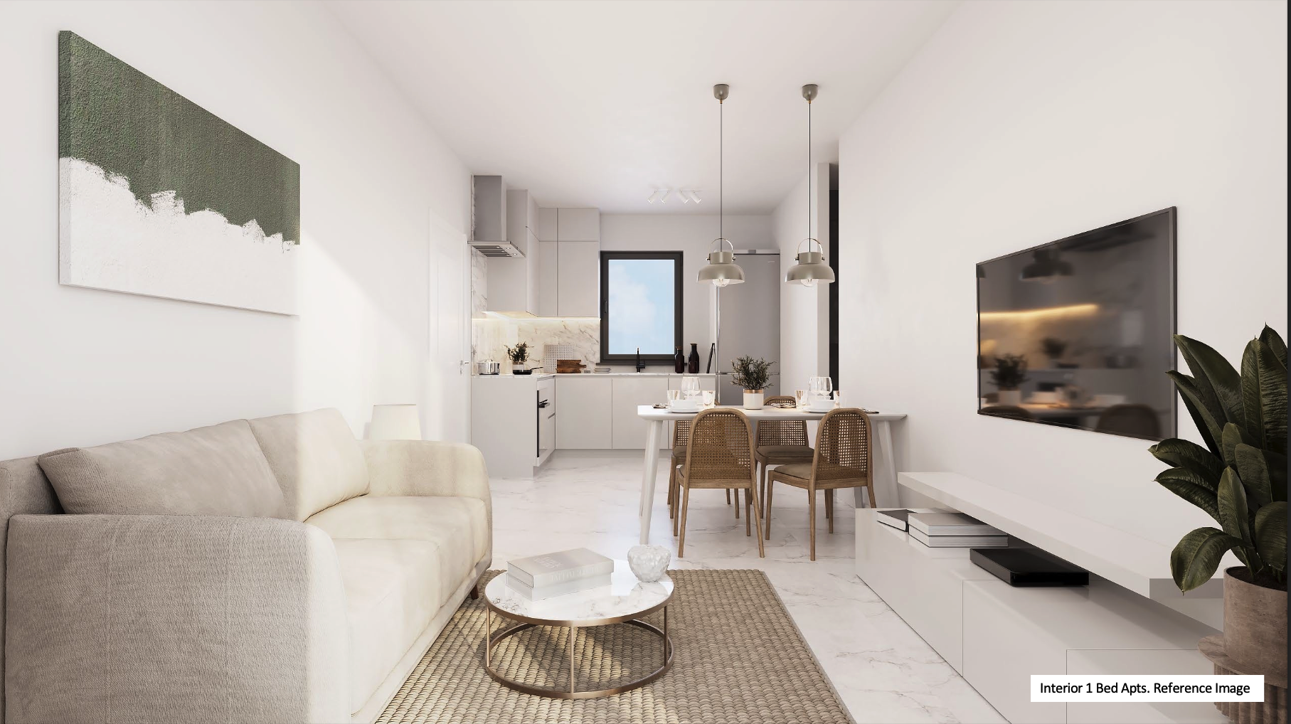 1 dormitorio Apartamento en Pervolia, Larnaka, Chipre No. 33500