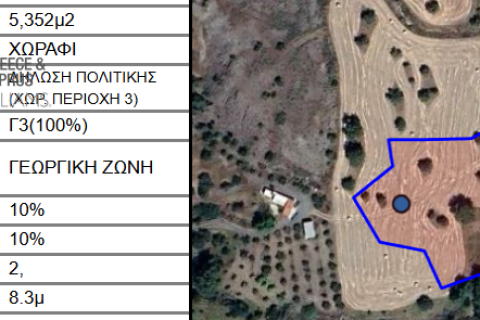 5352m2 Terrain à Anglisides, Larnaka, Chypre No. 56729