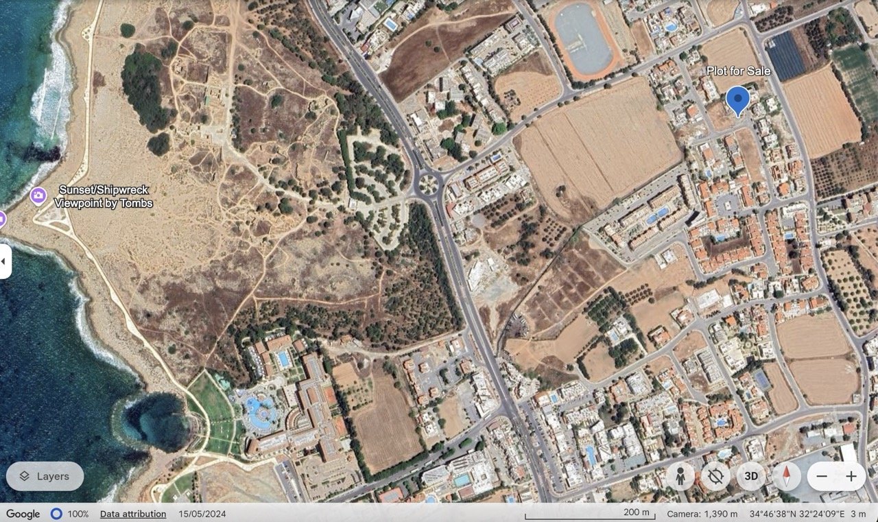 Terreno en Paphos, Chipre No. 57476