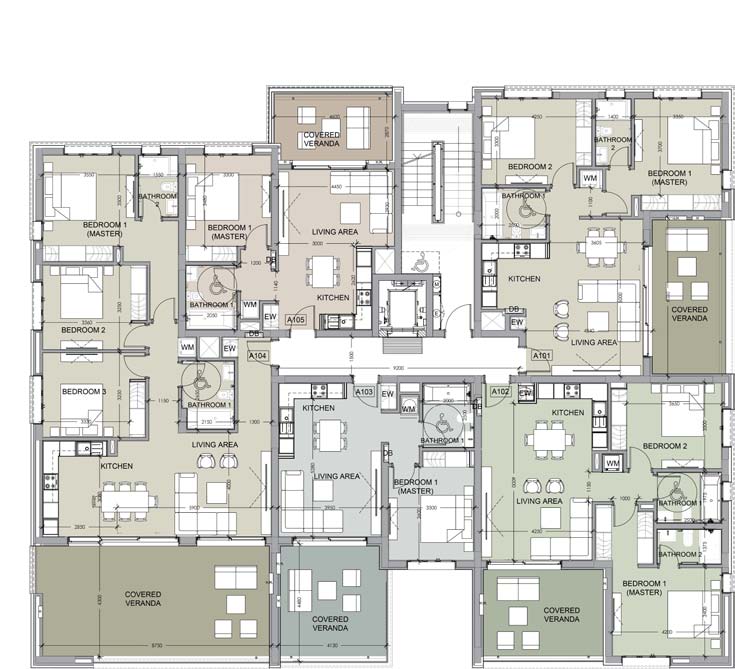 Квартира с 1 спальней в Лимассол, Лимасол, Кипр № 57495