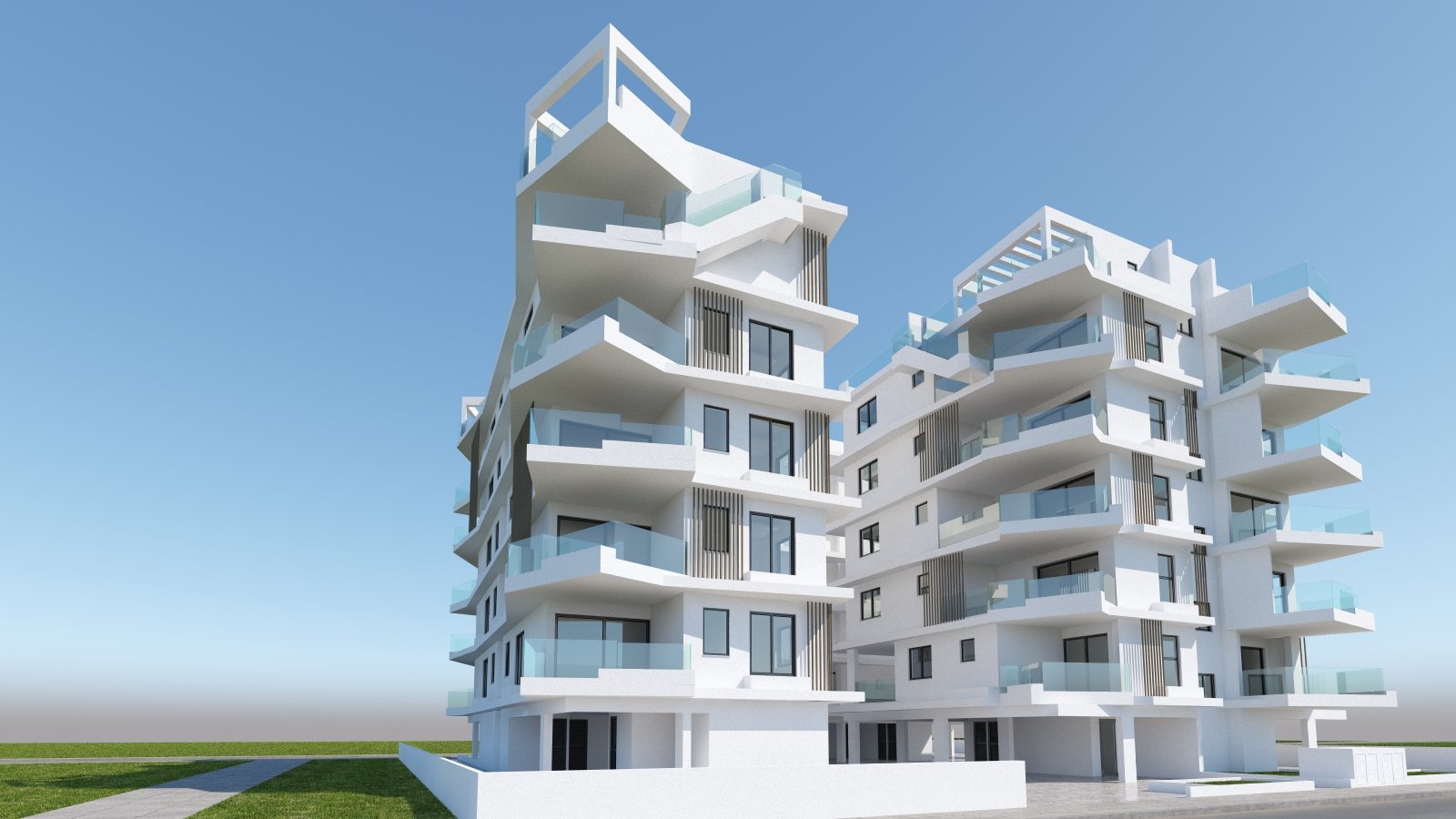 2 dormitorios Apartamento en Larnaca, Larnaka, Chipre No. 23356