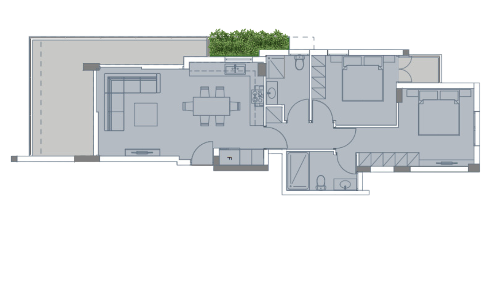 2 bedrooms Penthouse in Larnaca, Larnaka, Cyprus No. 26998