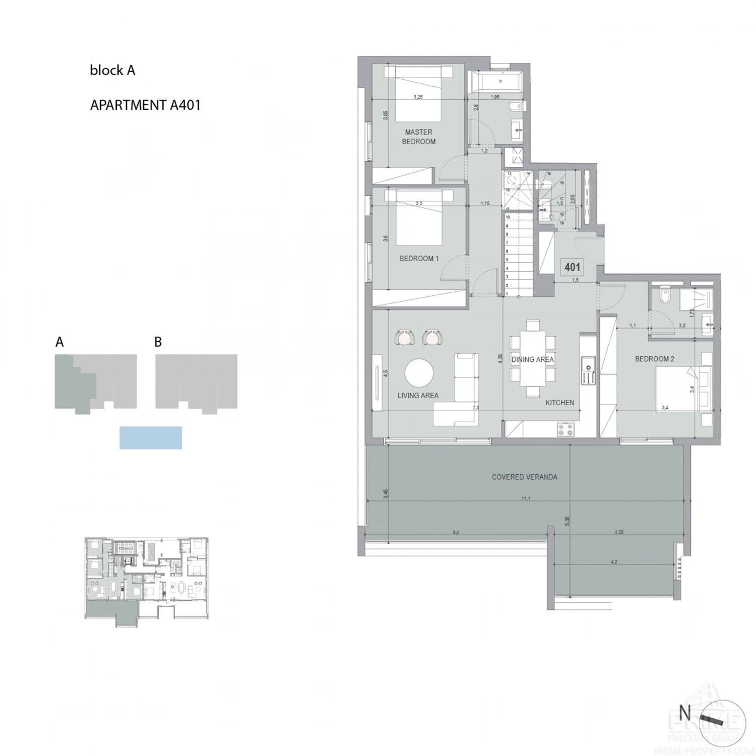 3 chambres Penthouse à Potamos tis Germasogeias, Germasogeia, Limassol, Chypre No. 4677