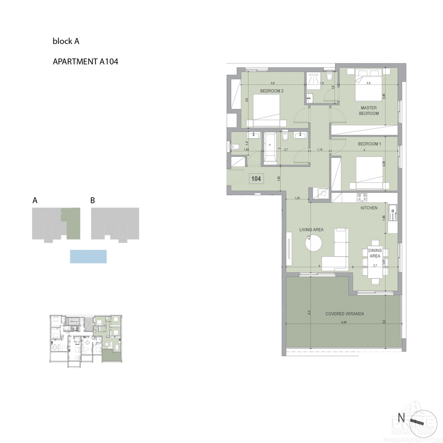 3 chambres Appartement à Potamos tis Germasogeias, Germasogeia, Limassol, Chypre No. 4676