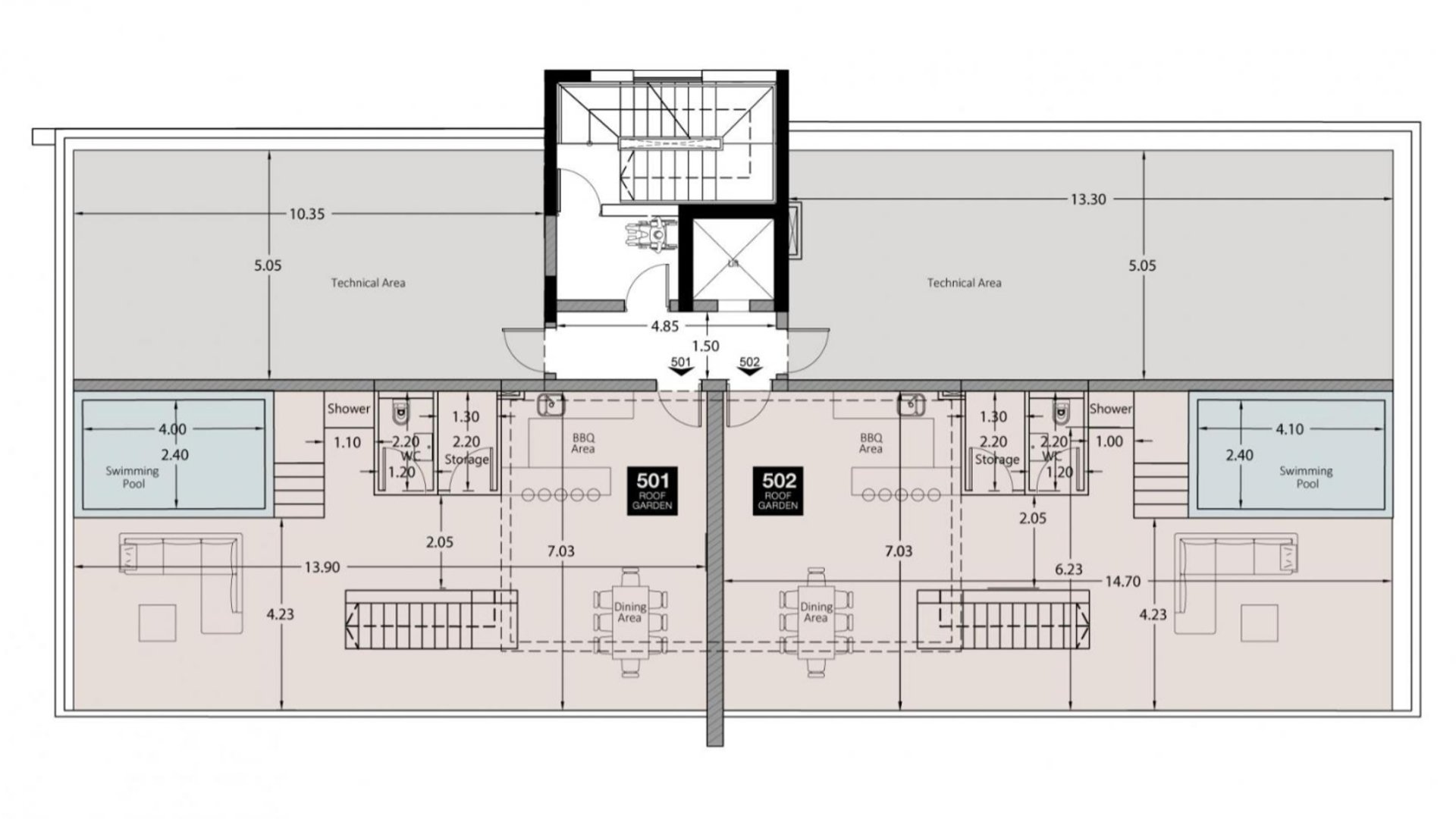 3 bedrooms Penthouse in Potamos tis Germasogeias, Germasogeia, Limassol, Cyprus No. 28892