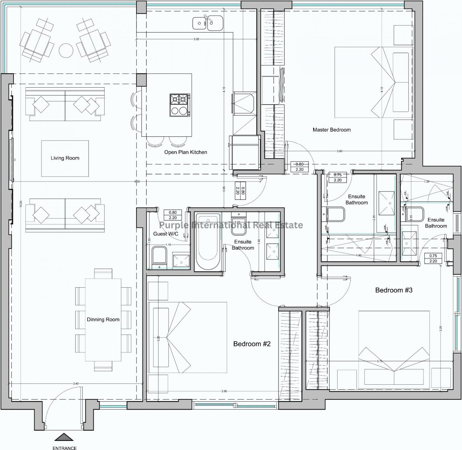 3 chambres Appartement à Neapolis, Limassol, Chypre No. 8064
