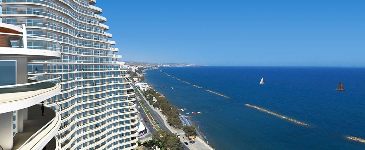 Квартира с 2 комнатами в Лимассол, Лимасол, Кипр № 38048