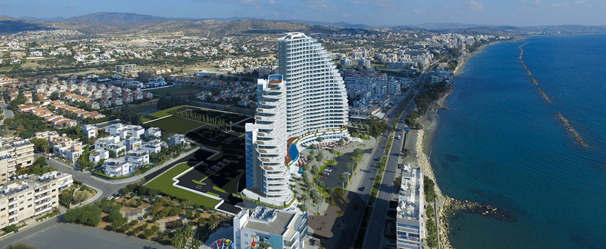 Квартира с 2 комнатами в Лимассол, Лимасол, Кипр № 38045