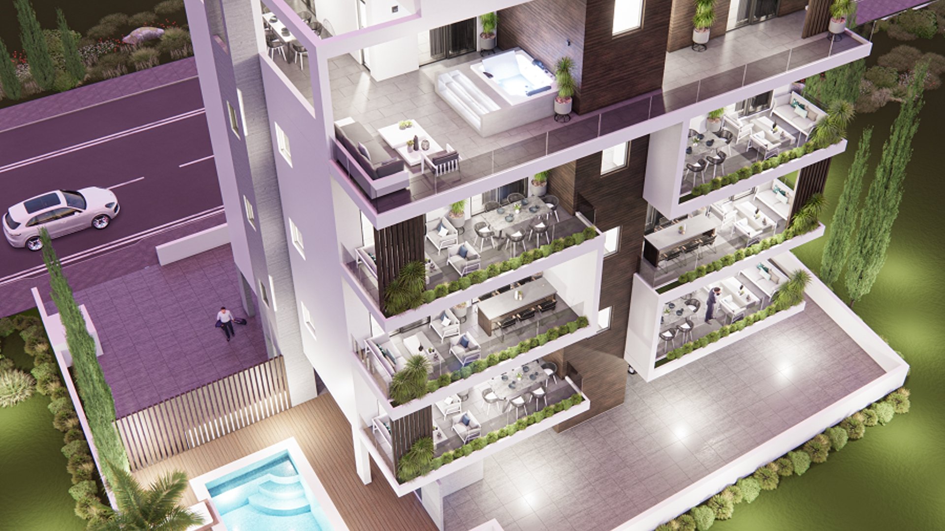 3 bedrooms Penthouse in Paphos, Cyprus No. 30181