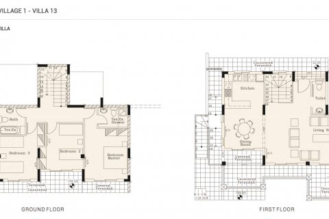 Villa floor plan «3BR-10», 3 bedrooms in Agnades Village