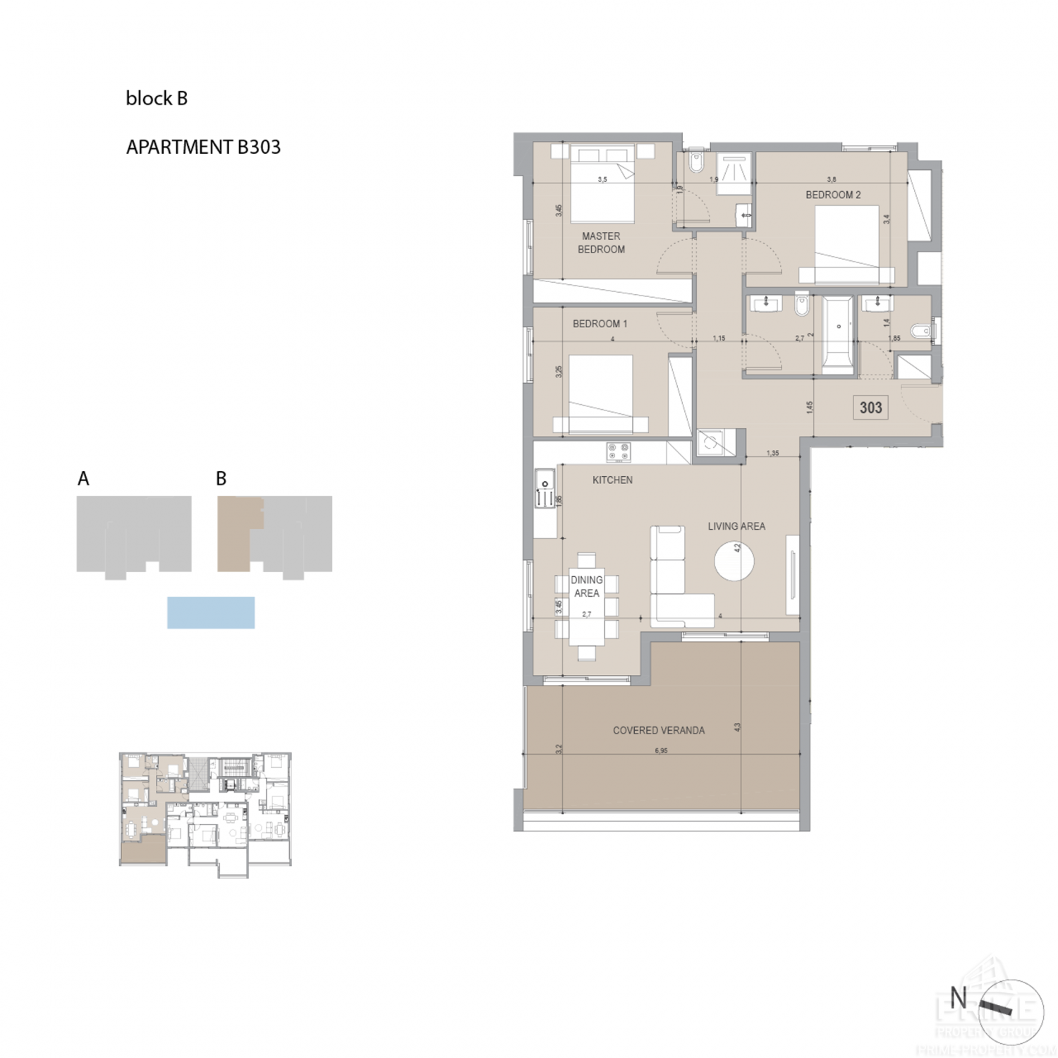 3 chambres Appartement à Potamos tis Germasogeias, Germasogeia, Limassol, Chypre No. 4688