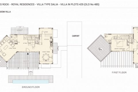 Villa floor plan «3BR-12», 3 bedrooms in Royal Residences