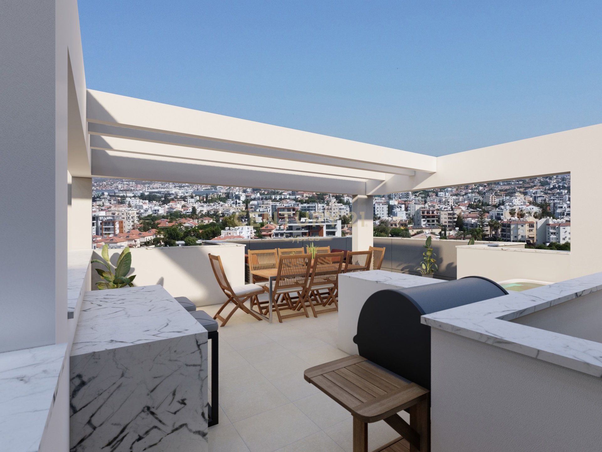 2 chambres Penthouse à Germasogeia, Limassol, Chypre No. 55660