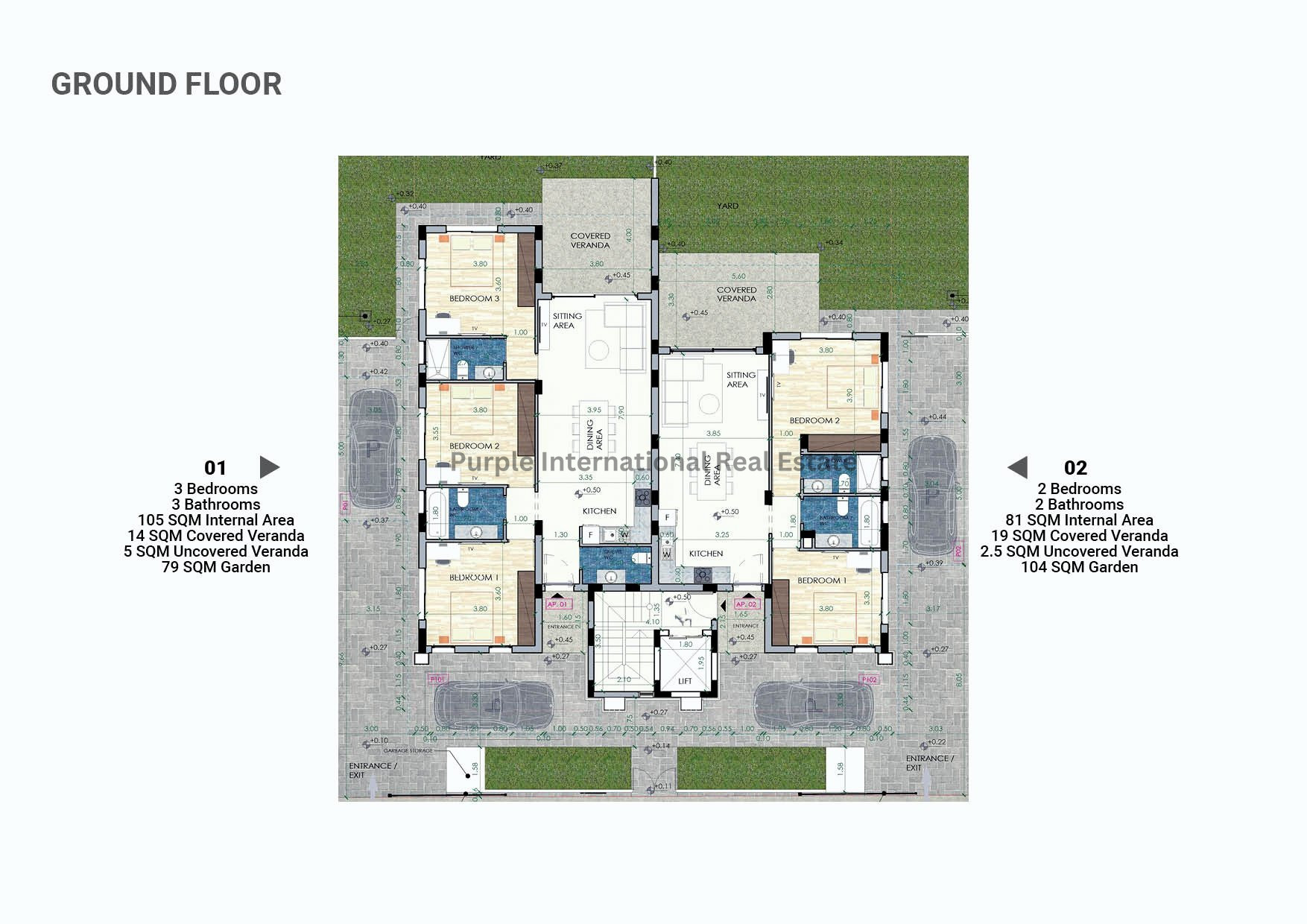 3 chambres Appartement à Larnaca, Larnaka, Chypre No. 35099