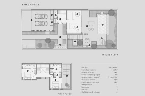 Townhouse floor plan «Townhouse», 2 bedrooms in LIMASSOL GREENS