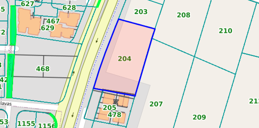 Земельный участок 3616м2 в Ливадия, Ларнака,  № 40048
