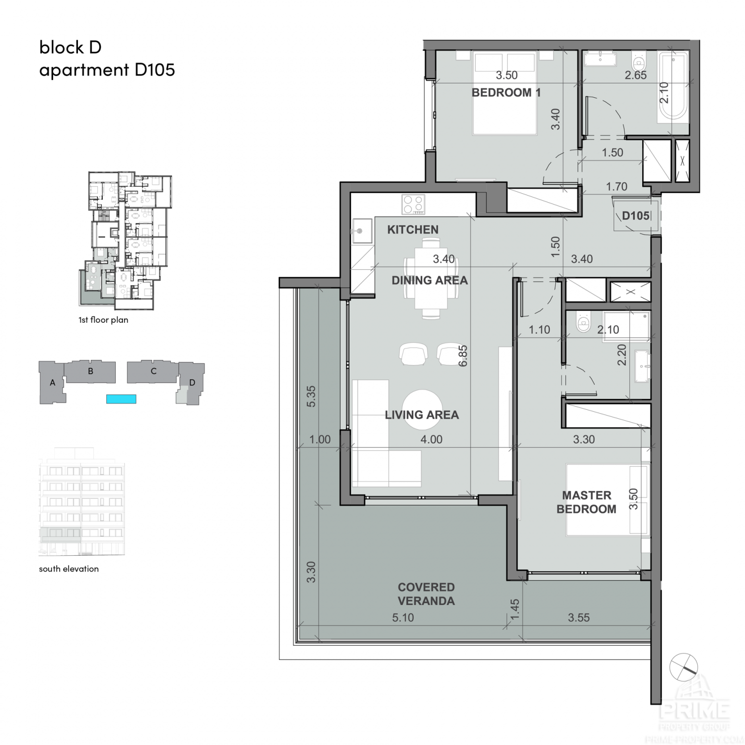 2 chambres Appartement à Limassol, Chypre No. 30545