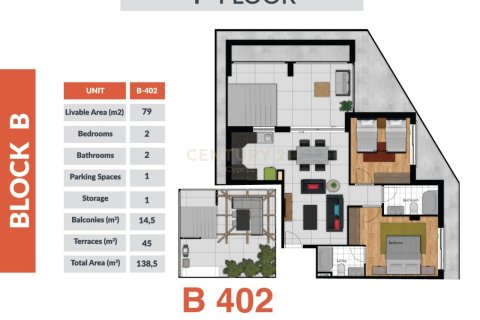 2 dormitorios Apartamento en Larnaca, Larnaka,  No. 56291 4