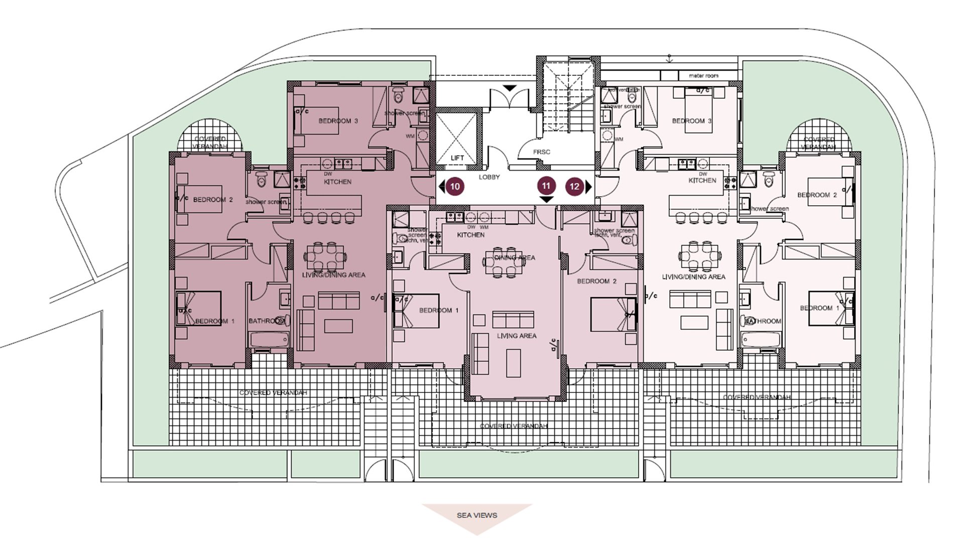 3 dormitorios Apartamento en Pearl Park Residences Paphos, Chipre No. 5312