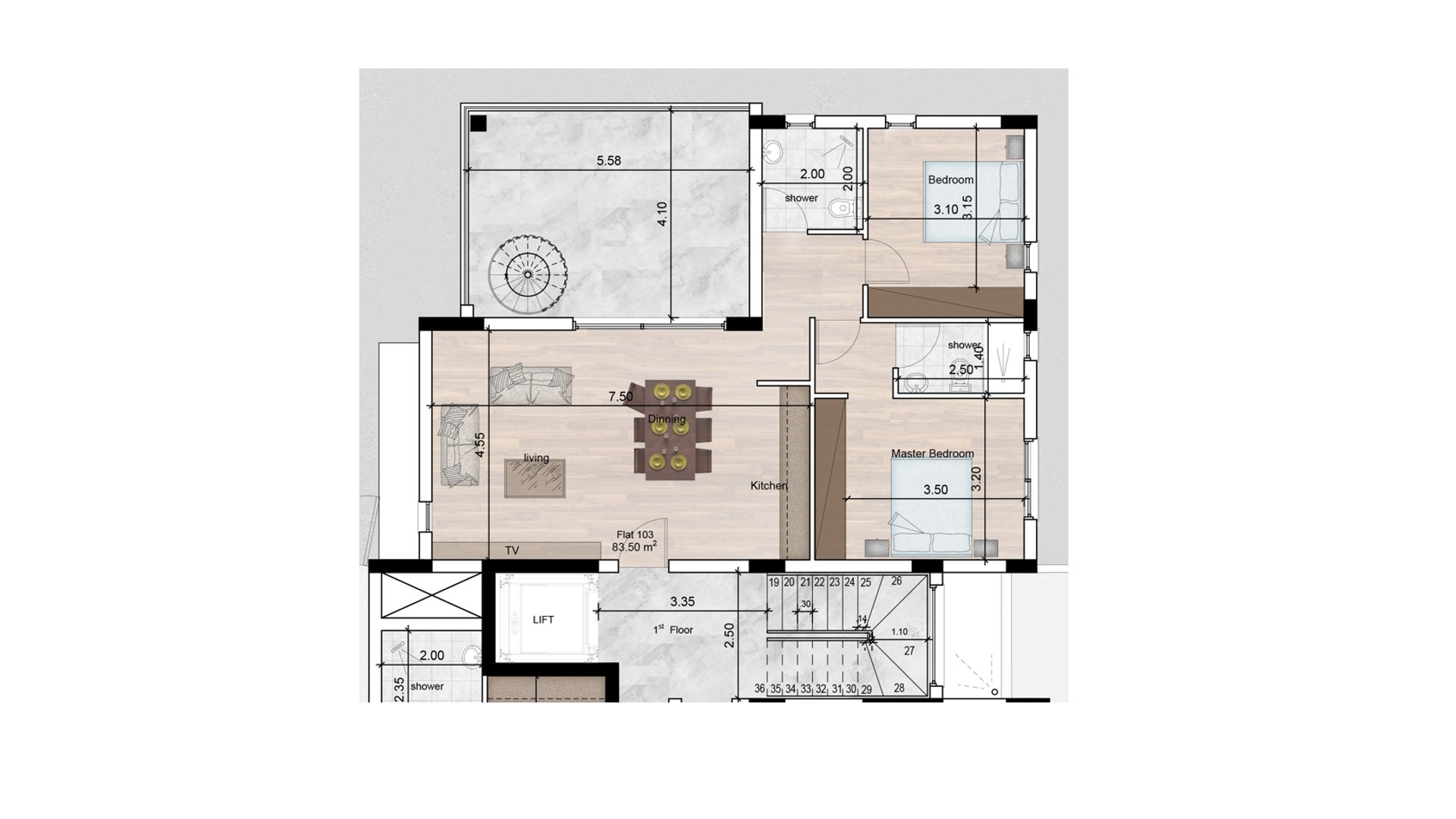 2 chambres Appartement à Livadia, Larnaka, Chypre No. 26596