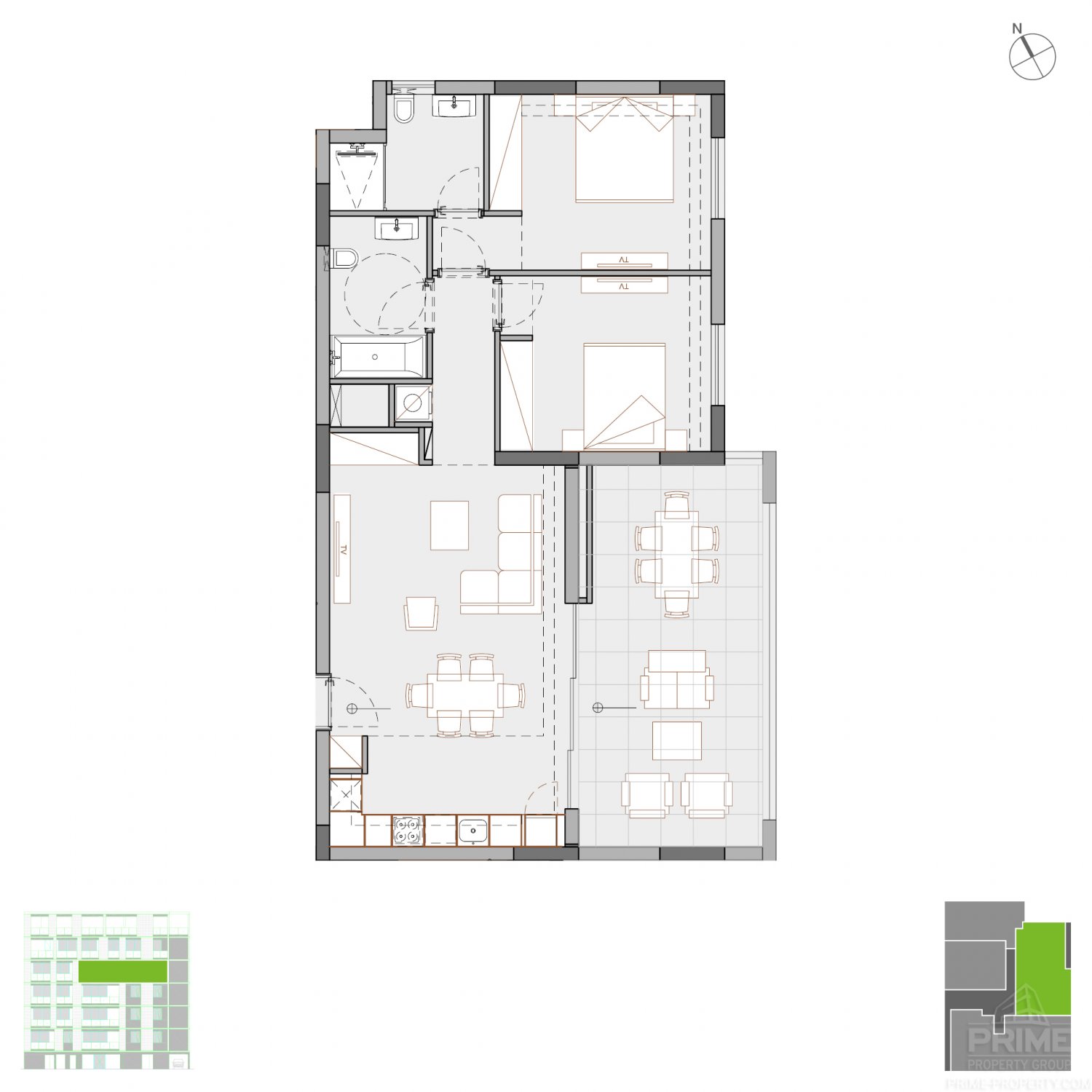 2 chambres Appartement à Potamos tis Germasogeias, Germasogeia, Limassol, Chypre No. 4650