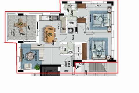 2 chambres Appartement à Larnaca, Larnaka, Chypre No. 26519