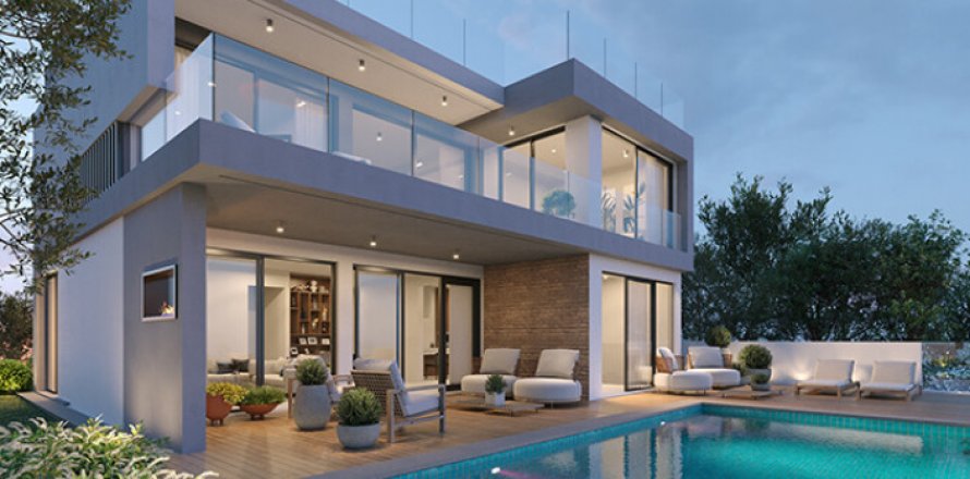 Вилла с 4 спальнями в Пафос,  № 38161