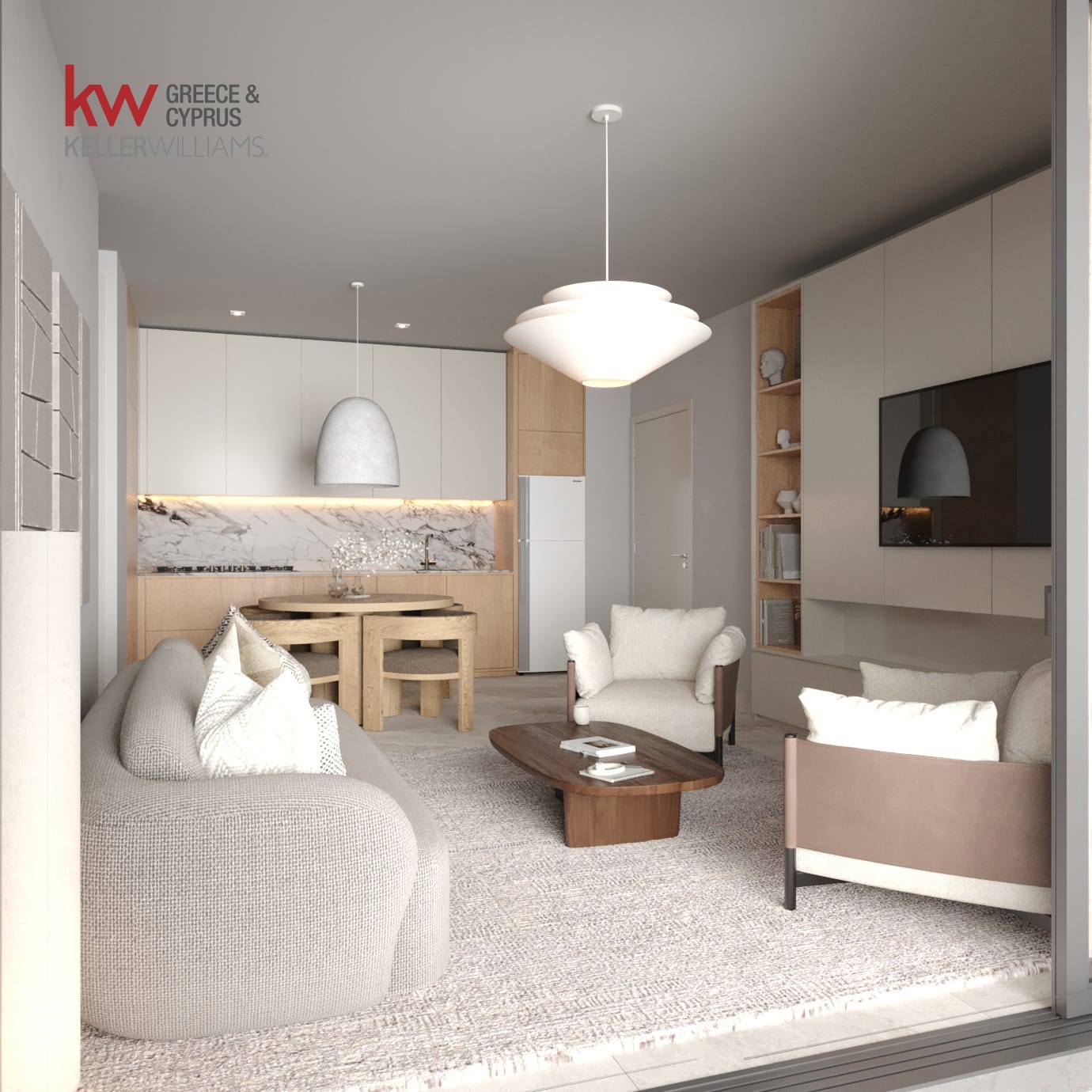 Квартира с 2 спальнями в Ларнака, Кипр № 50827