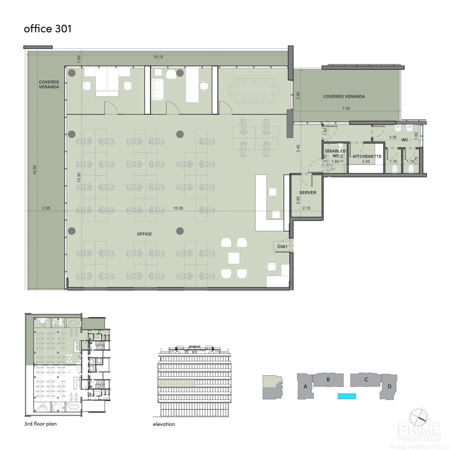 289.6m2 Office in Limassol, Cyprus No. 30212