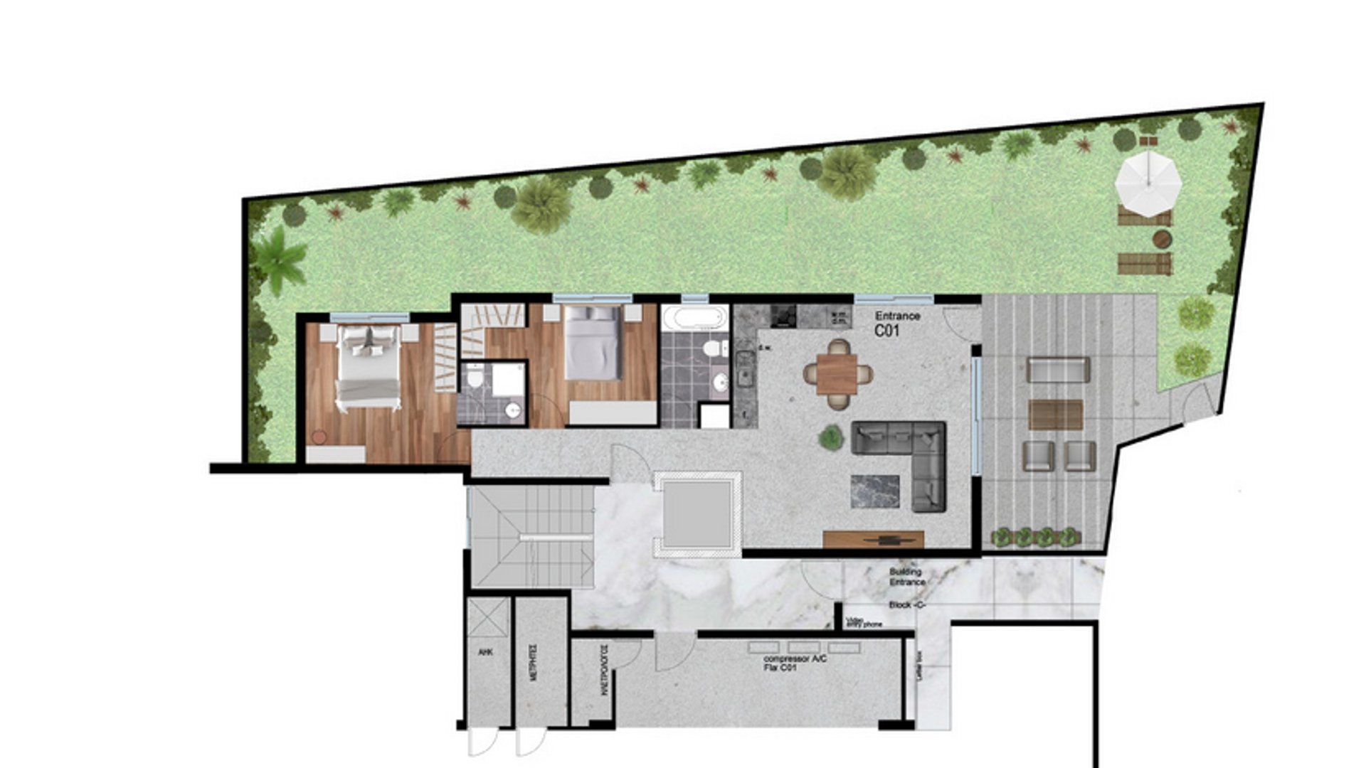 2 chambres Appartement à Livadia, Larnaka, Chypre No. 26631