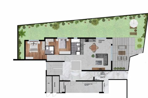 2 chambres Appartement à Livadia, Larnaka, Chypre No. 26631