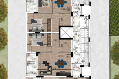 Квартира с 2 спальнями в Ливадия, Ларнака,  № 40649 8