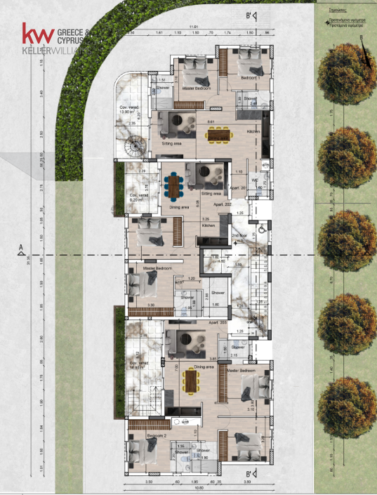 2 dormitorios Apartamento en Livadia, Larnaka, Chipre No. 40649